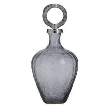 Vase Crystal Grey Metal Silver 20 x 20 x 30 cm 2
