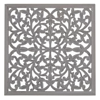 Wall Decoration Grey 60 x 1 x 60 cm DMF