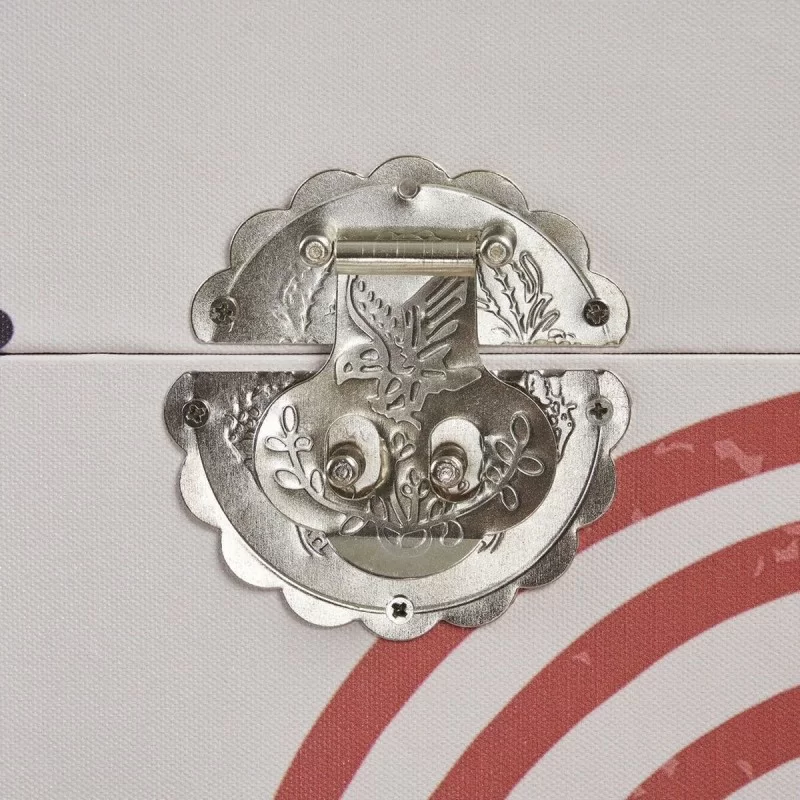 Set of Chests 65 x 38 x 35 cm Flowers Canvas...