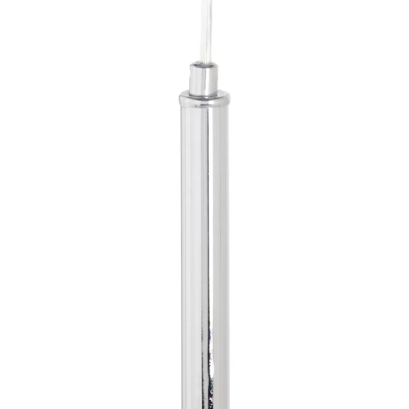 Ceiling Light 16 x 16 x 50 cm Crystal Grey Metal