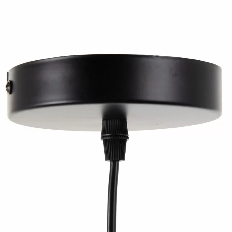 Ceiling Light Crystal Black Metal White 25 x 25...