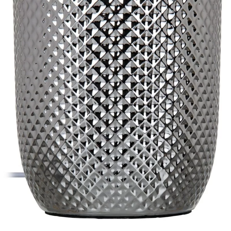 Desk lamp Beige Silver Sackcloth Ceramic 60 W...