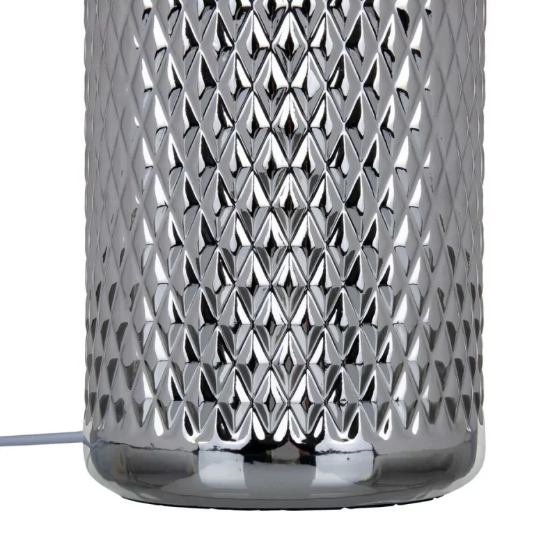 Desk lamp Beige Silver Sackcloth Ceramic 60 W...