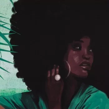 Canvas 83 x 123 cm African Woman 2