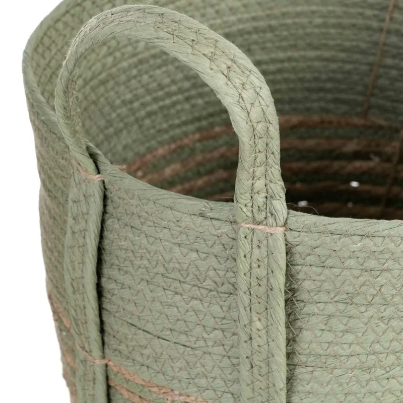 Set of Baskets 42 x 42 x 48 cm Mint Natural...
