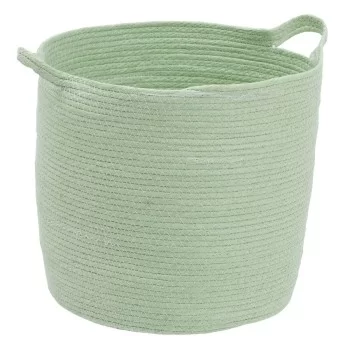 Set of Baskets Rope 33 x 33 x 38 cm Light Green (3 Pieces) 2