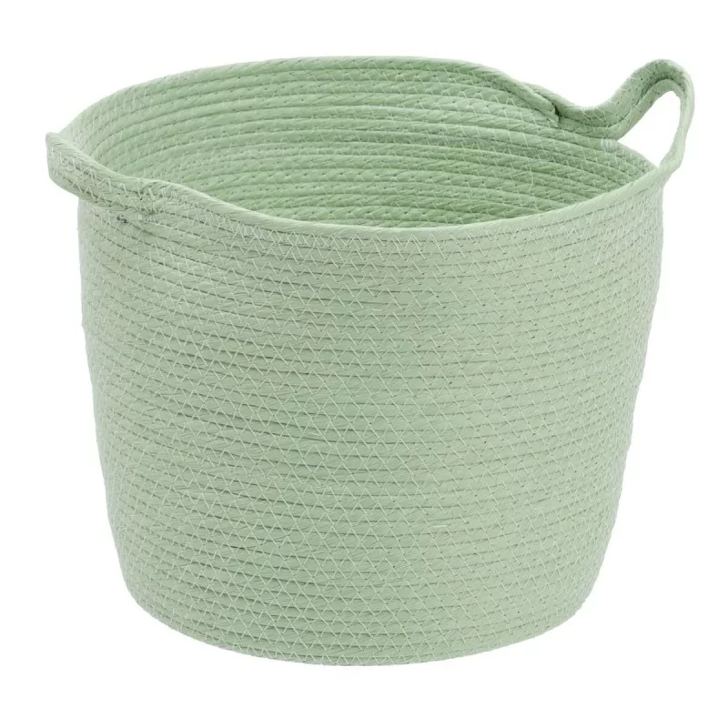 Set of Baskets Rope 33 x 33 x 38 cm Light Green...
