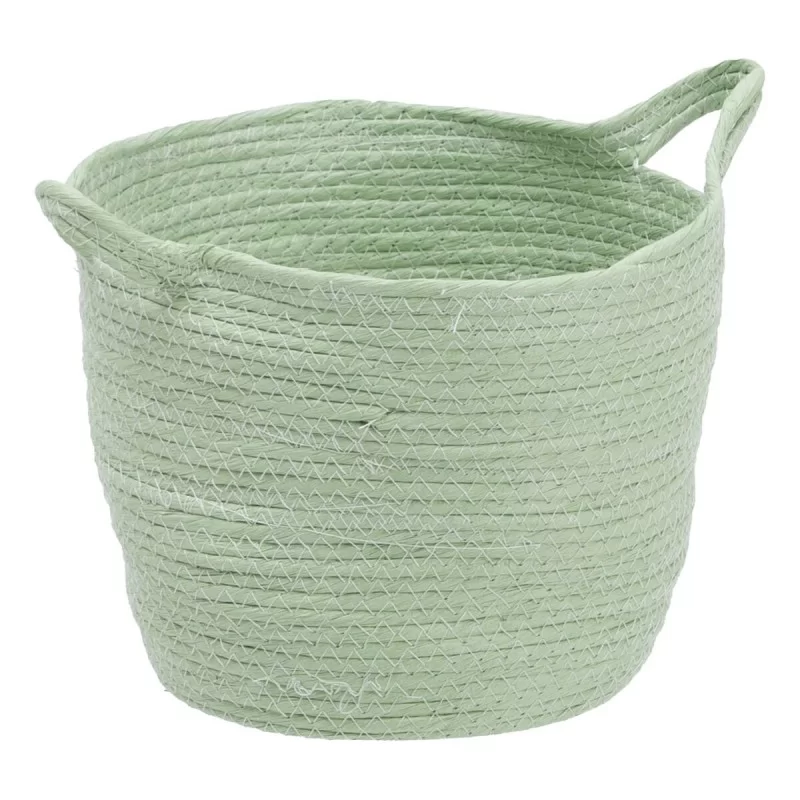 Set of Baskets Rope 33 x 33 x 38 cm Light Green...