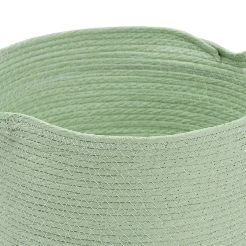 Set of Baskets Rope 33 x 33 x 38 cm Light Green...