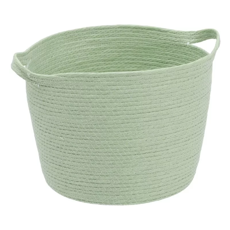 Set of Baskets Rope Light Green 26 x 26 x 33 cm...