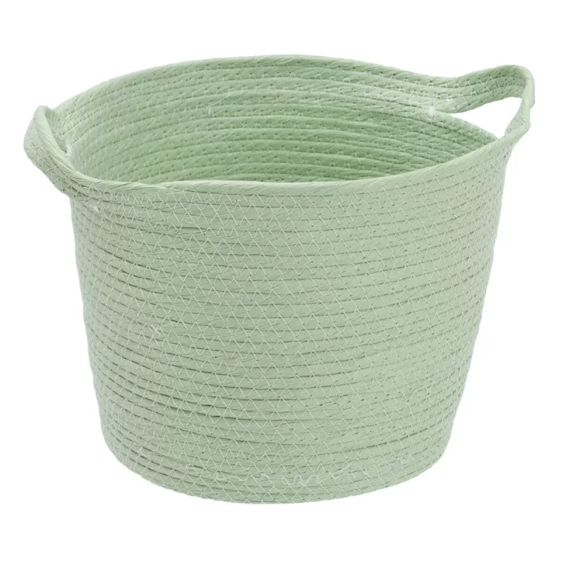 Set of Baskets Rope Light Green 26 x 26 x 33 cm...