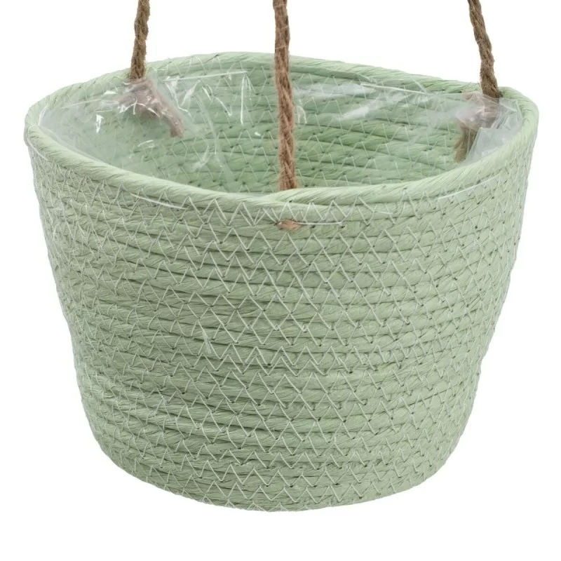 Set of Baskets Rope 20 x 20 x 27 cm Light Green...