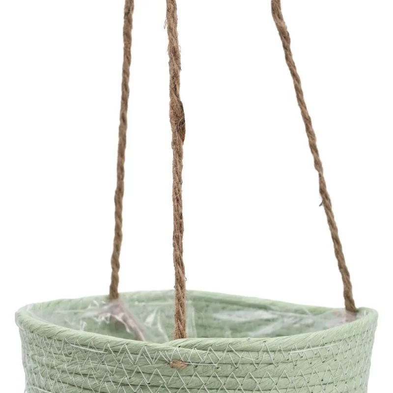 Set of Baskets Rope 20 x 20 x 27 cm Light Green...