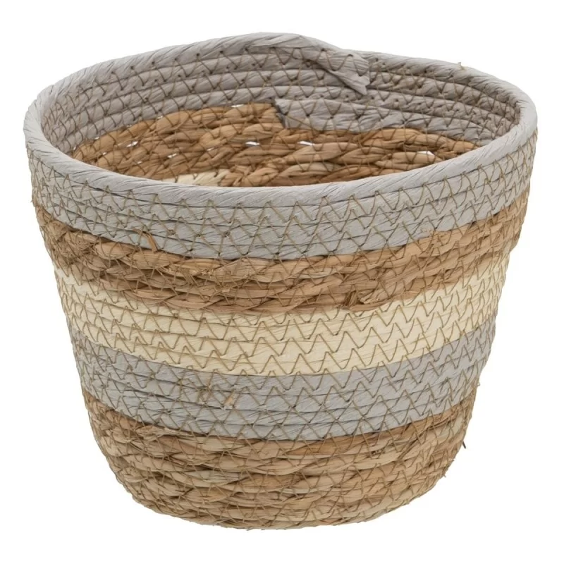 Set of Baskets Natural Grey 17 x 17 x 20 cm...