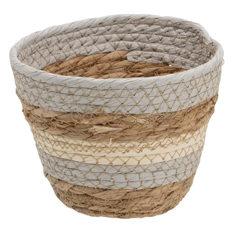 Set of Baskets Natural Grey 17 x 17 x 20 cm...