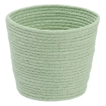 Set of Baskets Rope 17 x 17 x 20 cm Light Green (3 Pieces) 2