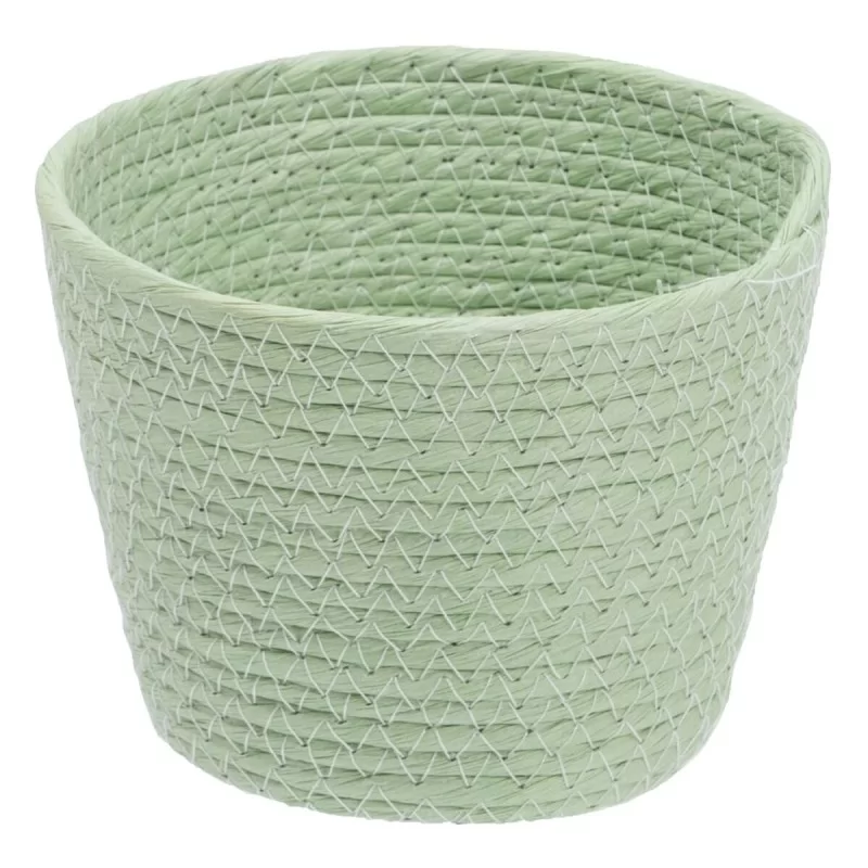Set of Baskets Rope 17 x 17 x 20 cm Light Green...