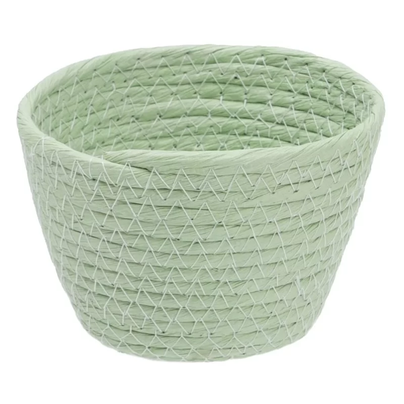 Set of Baskets Rope 17 x 17 x 20 cm Light Green...