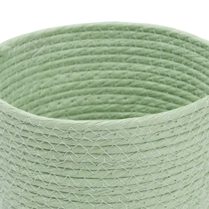 Set of Baskets Rope 17 x 17 x 20 cm Light Green...