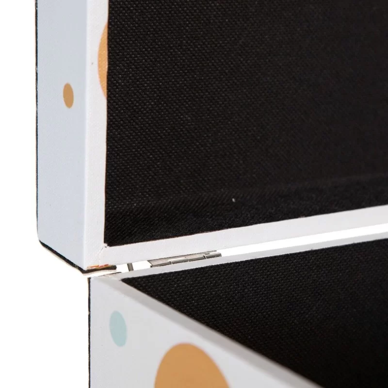 Set of Chests 34,5 x 24,5 x 14 cm Canvas DMF (2...