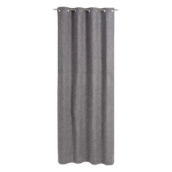 Curtain Grey Polyester 100% cotton 140 x 260 cm