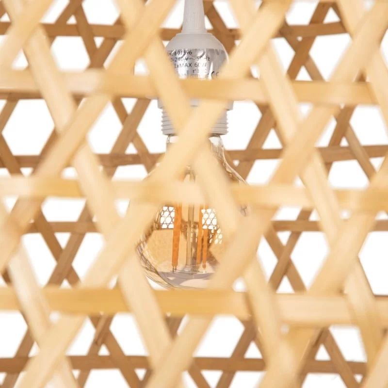 Ceiling Light 59 x 59 x 55 cm Natural Bamboo