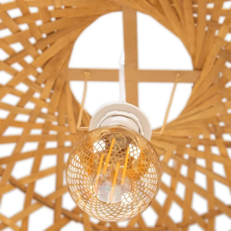 Ceiling Light 59 x 59 x 55 cm Natural Bamboo