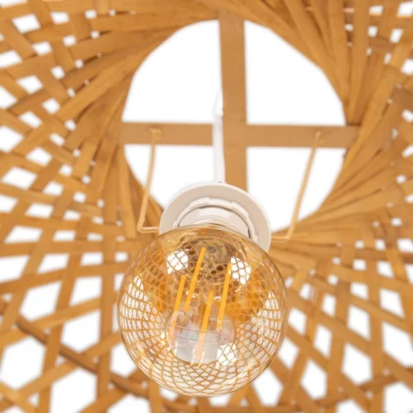 Ceiling Light 59 x 59 x 55 cm Natural Bamboo