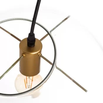 Ceiling Light Crystal Golden Transparent 30 x 30 x 30 cm... 2