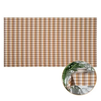 Tablecloth Polyester Ocre 100% cotton 140 x 240 cm 2