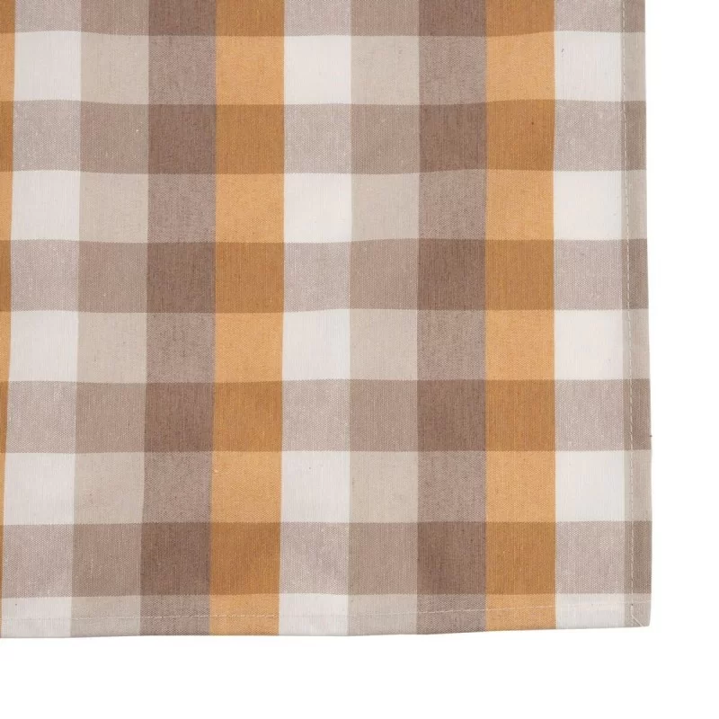 Tablecloth Polyester Ocre 100% cotton 140 x 240 cm