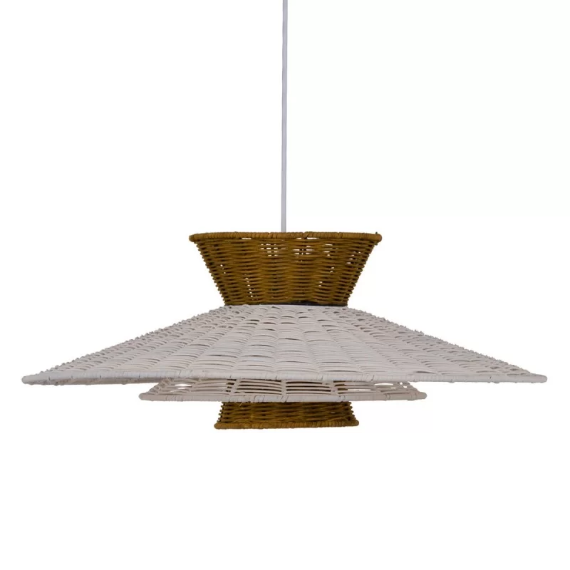 Ceiling Light 55 x 55 x 21 cm Metal White Green Ø 55 cm
