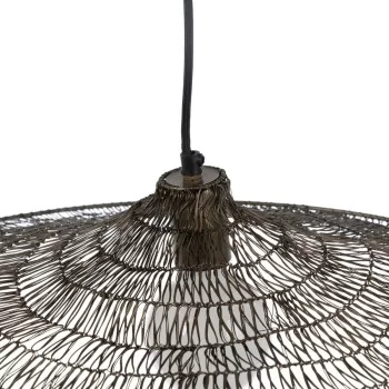 Ceiling Light 70 x 70 x 13 cm Golden Metal 2