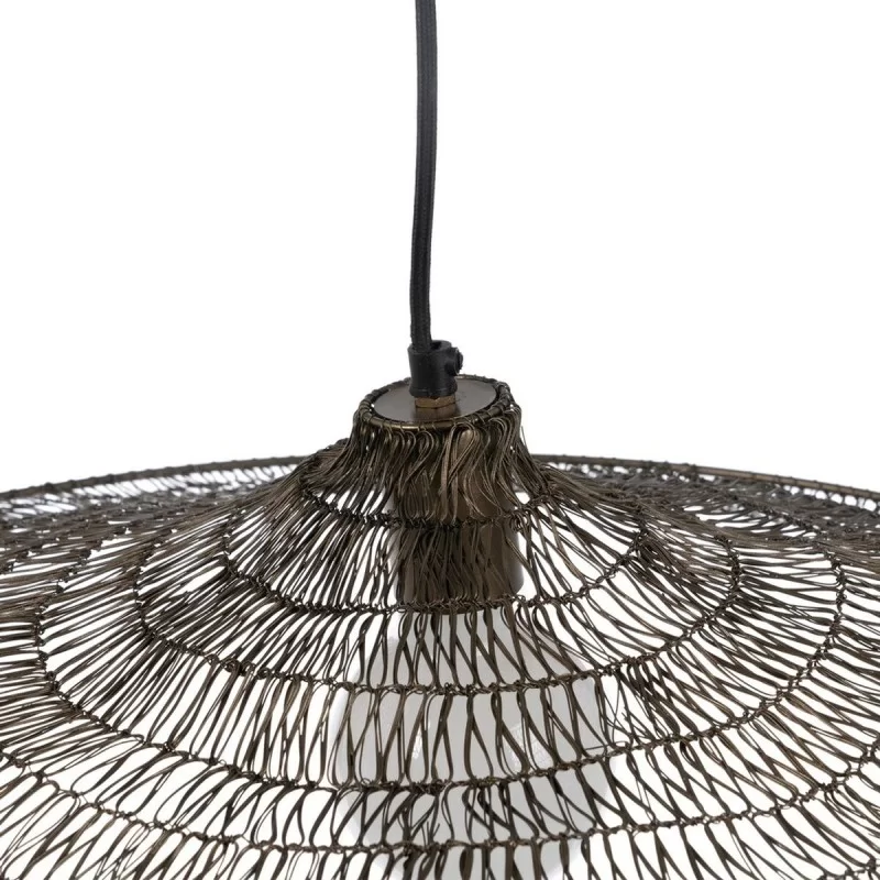 Ceiling Light 70 x 70 x 13 cm Golden Metal