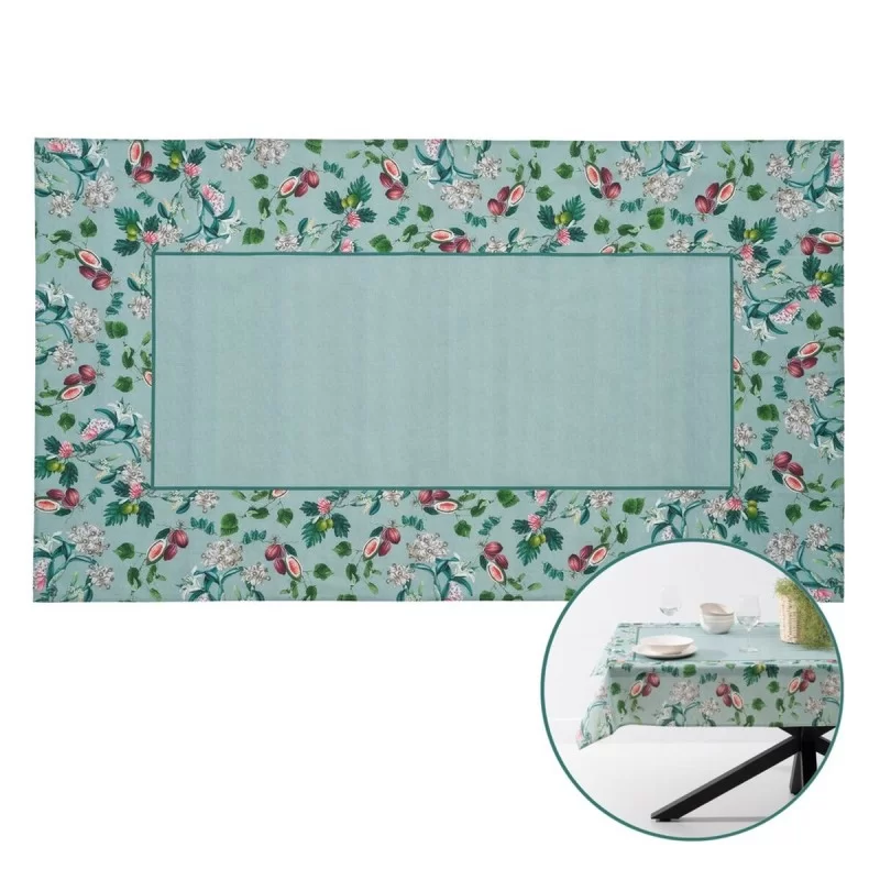 Tablecloth Turquoise Polyester 100% cotton 140...