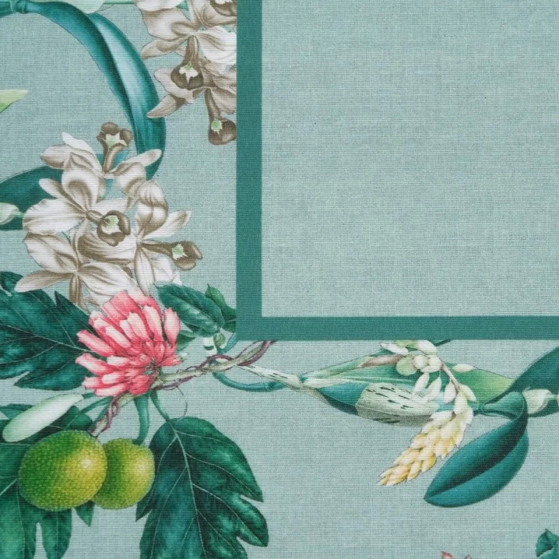 Tablecloth 140 x 140 cm Turquoise Polyester...