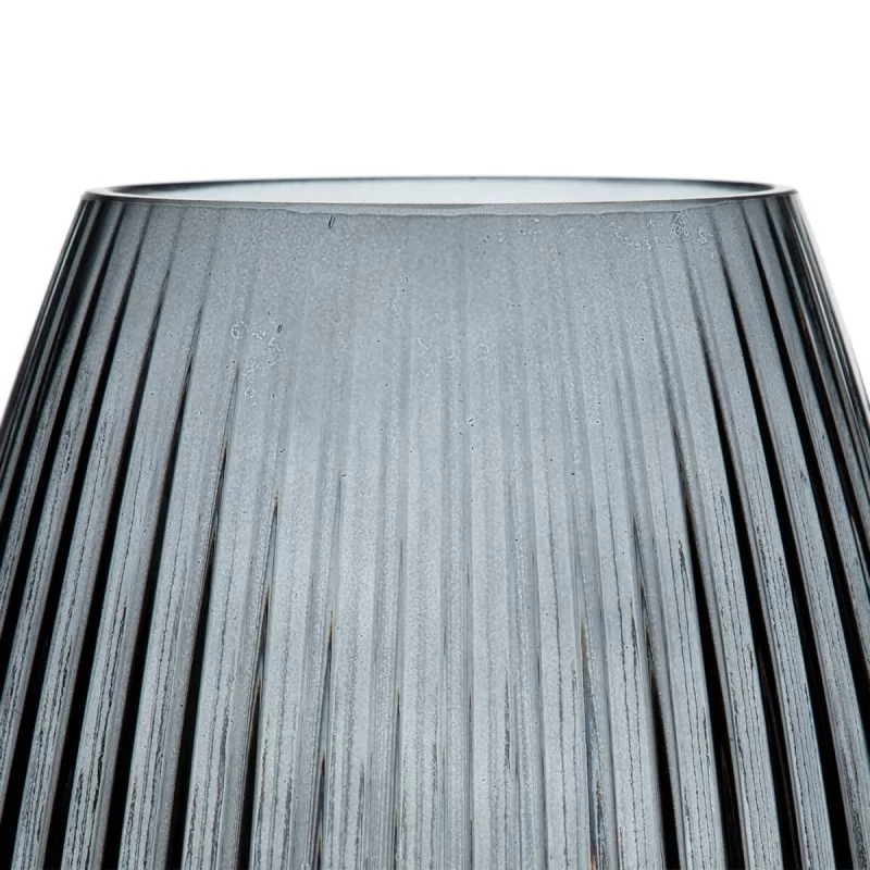 Vase 17,5 x 17,5 x 27 cm Grey Glass