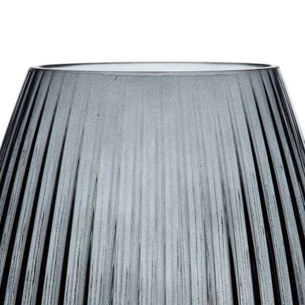 Vase 17,5 x 17,5 x 27 cm Grey Glass