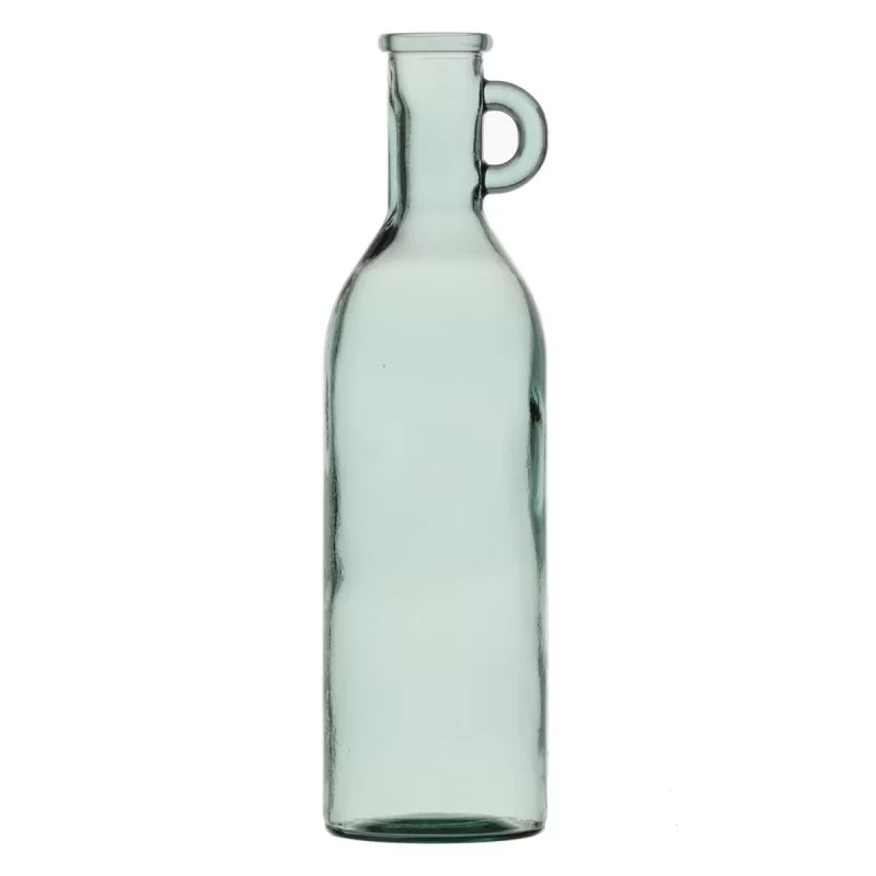 Bottle recycled glass Green 14 x 14 x 50 cm