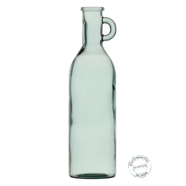 Bottle recycled glass Green 14 x 14 x 50 cm