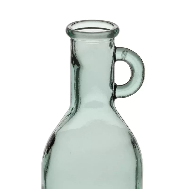 Bottle recycled glass Green 14 x 14 x 50 cm