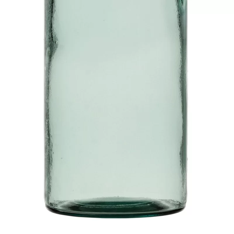 Bottle recycled glass Green 14 x 14 x 50 cm