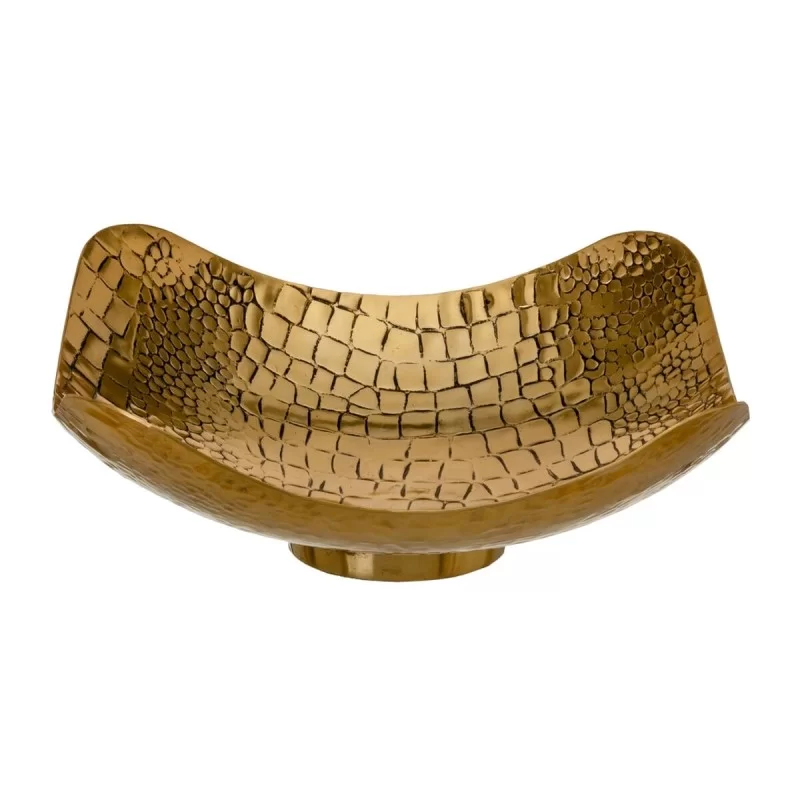 Centerpiece 35 x 35 x 11 cm Golden Metal Aluminium