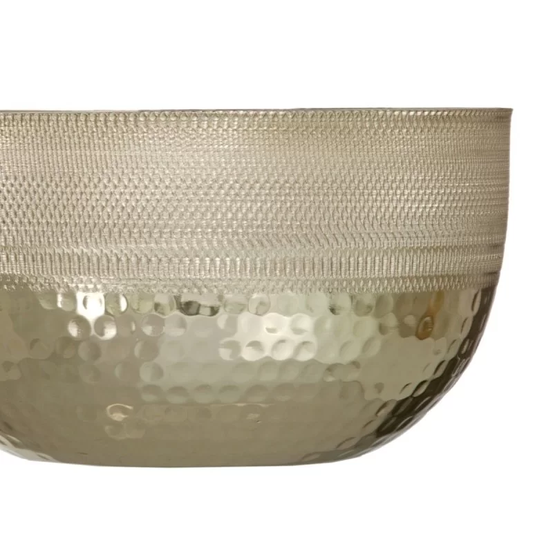 Centerpiece 18,5 x 18,5 x 10 cm Golden Aluminium