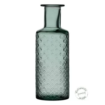 Vase recycled glass Green 9 x 9 x 28 cm 2