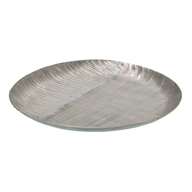 Centerpiece 34,5 x 34,5 x 3 cm Silver Aluminium
