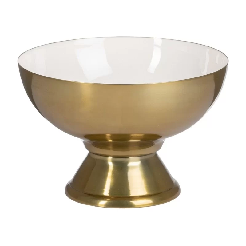 Centerpiece 25 x 25 x 16,5 cm Golden White Iron