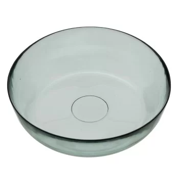 Centerpiece 30 x 30 x 8,5 cm recycled glass Green 2