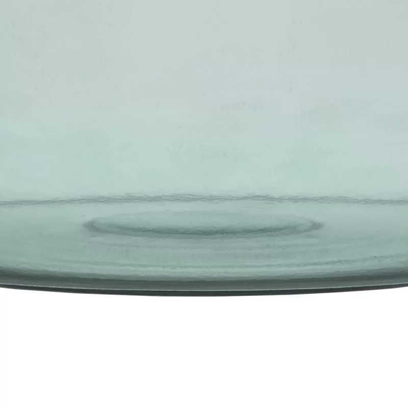 Centerpiece 30 x 30 x 8,5 cm recycled glass Green