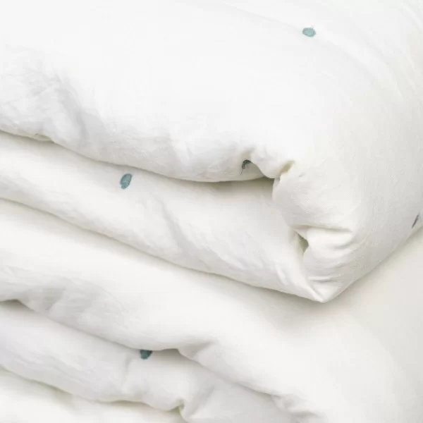 Bedspread (quilt) 270 x 280 cm Blue Cream